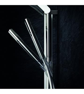 Colonna doccia drop idea in alluminio con miscelatore monocomando