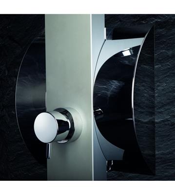 Colonna doccia drop idea in alluminio con miscelatore monocomando