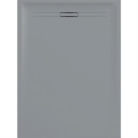Piatto doccia geberit sestra rettangolare 80x120 grigio in resin stone