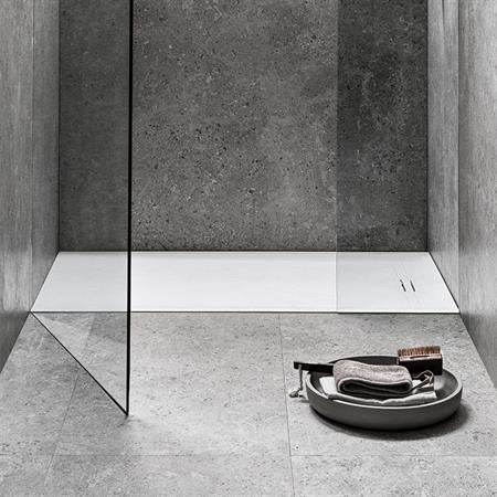 Piatto doccia geberit sestra rettangolare 90x160 bianco in resin stone
