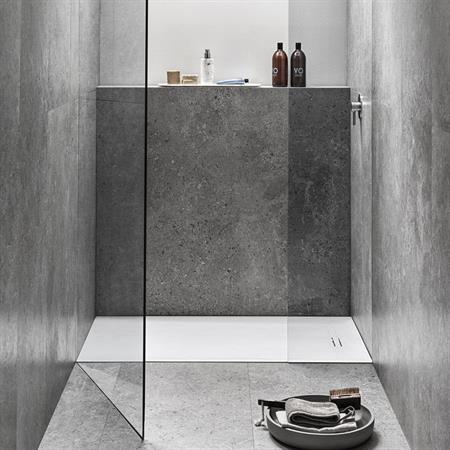 Piatto doccia geberit sestra rettangolare 80x160 bianco in resin stone