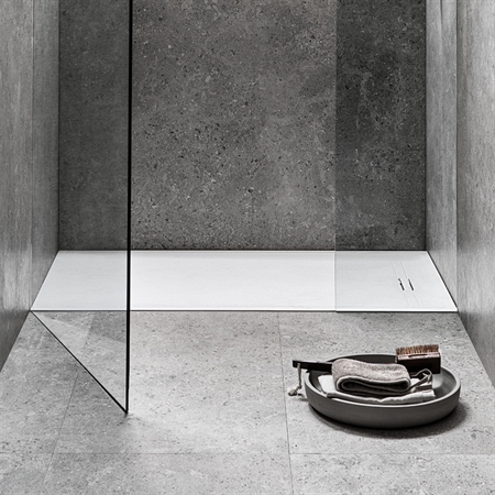 Piatto doccia geberit sestra rettangolare 70x170 bianco in resin stone