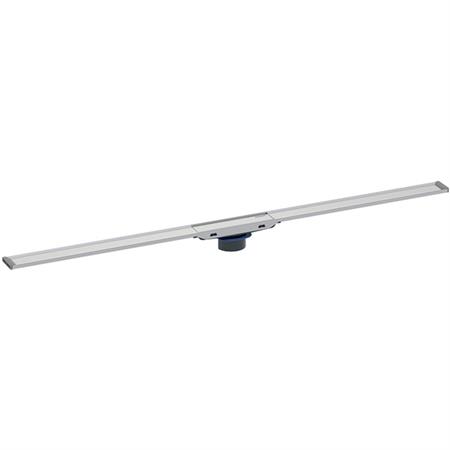 Canaletta doccia geberit cleanline20 a filo pavimento 30-90 cm acciaio inox spazzolato