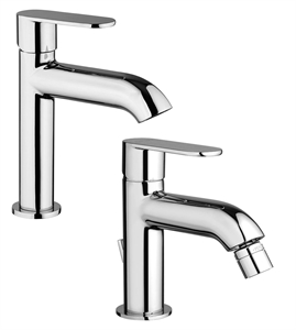 SET MISCELATORI PAINI DOMUS LAVABO E BIDET CROMATO