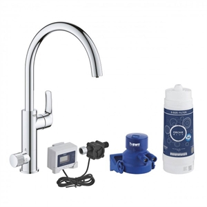 MISCELATORE LAVELLO GROHE BLUE PURE EUROSMART STARTER KIT CON SISTEMA FILTRANTE
