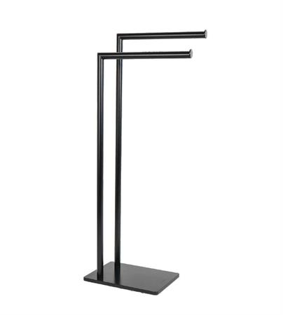 Piantana bagno portasciugamani metaform zero black nero opaco