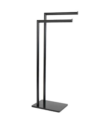 Piantana bagno portasciugamani metaform zero black nero opaco