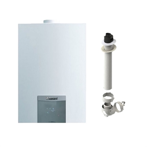 SCALDABAGNO A GAS VAILLANT TURBOMAG PLUS  155/1-5 15 LT GPL CON KIT FUMI COASSIALE 60/100